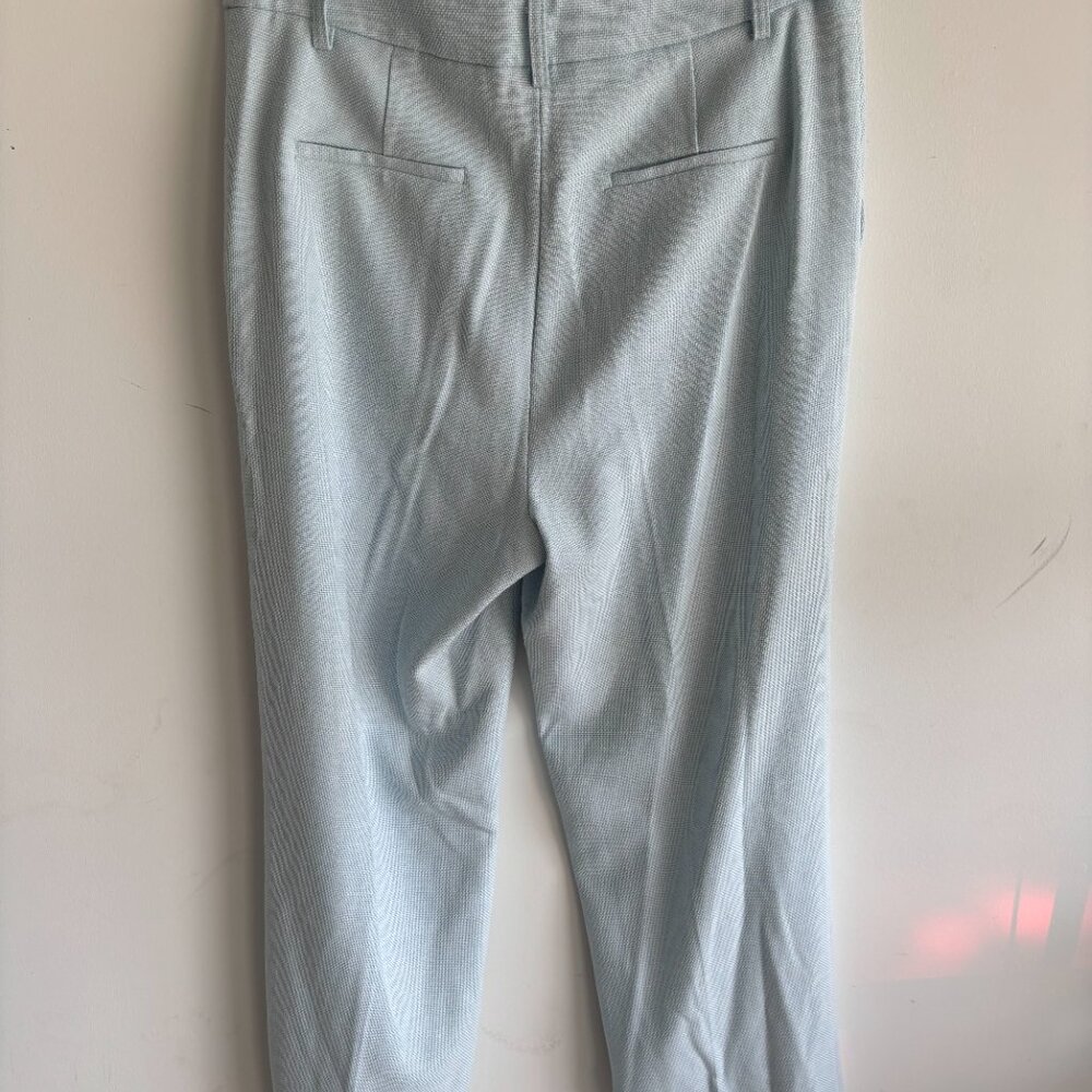 House of Harlow 1960 Womens Straight-Leg Pants Zip Hook & Eye Light Blue Size 12 - Picture 2 of 8